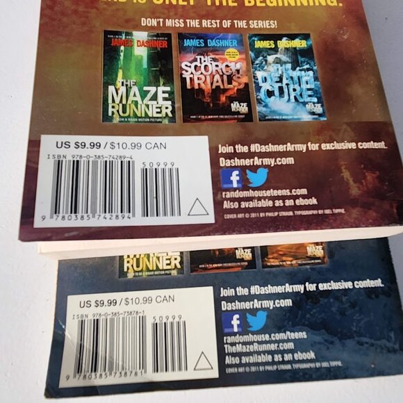 Maze Runner Books Bundle Kill Order Death Cure Paperback Book James Dashner Used - Picture 6 of 15